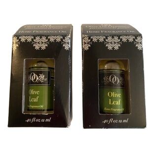 Olive Oil Organics Home Fragrance Oil - Olive Leaf - 2 Pack NIB